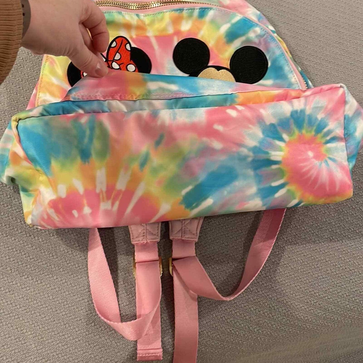 Stoney Clover Lane Fable Mickey & Minnie Tie Die Backpack 