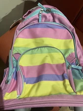 Pottery Barn Kids Fairfax rolling backpack multi stripe  New w tags