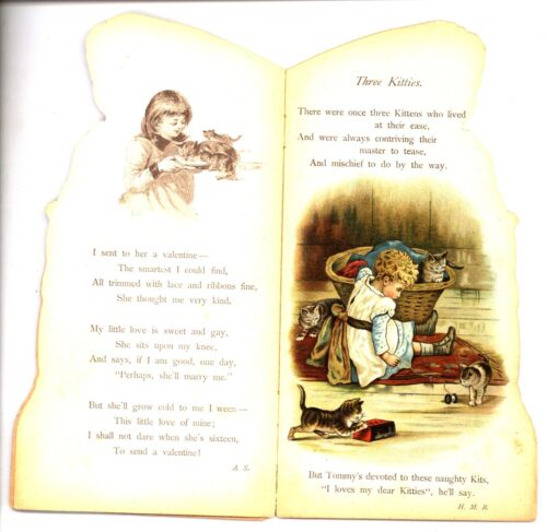 Libro infantil VICTORIANO Tuck circa 1895, NUESTRO PEQUEÑO FAVORITO, con forma 1456 - Imagen 3 de 9