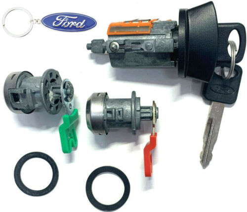 For Select Ford Ignition Switch Lock Cylinder W/2 Door Lock Cylinders W/2 Keys - Foto 1 di 5
