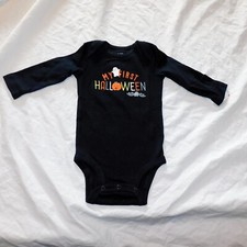 New Baby First Halloween One Piece 3 Months Unisex Ghost Long Sleeve Pumpkin