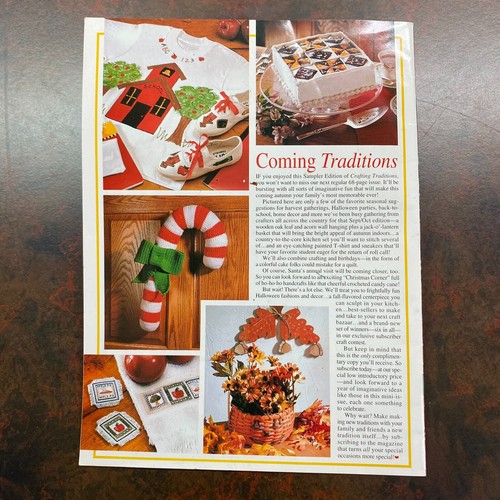 Crafting Traditions Magazine Sampler Edition 1998 ALL PATTERNS FULL SIZE. AQ3 - Picture 2 of 2