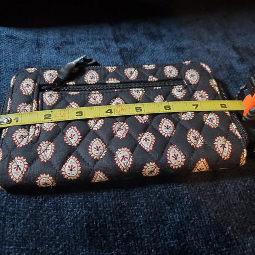 NEU Vera Bradley Clutch Geldbörse Portemonnaie klassisch schwarz Muster im Ruhestand '06 Reißverschluss - Bild 8 von 11