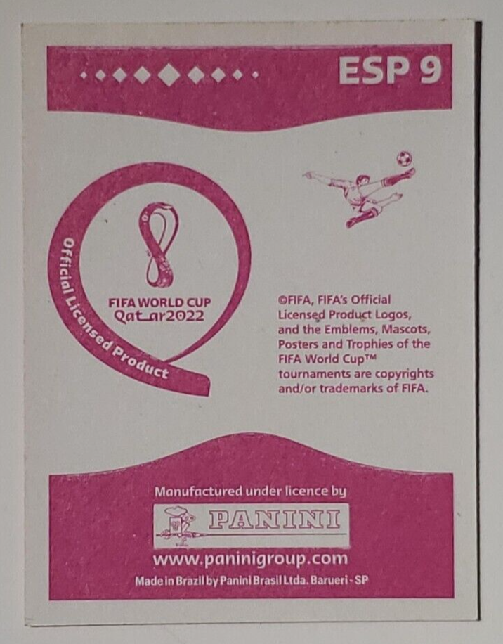 Gavi #ESP9 Spain Orange Sticker - 2022 Panini World Cup Qatar | eBay