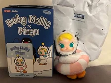 (Don’t Wanna Go Home) Baby Molly × Pingu Happy Fishing Series-Vinyl Plush Pendan