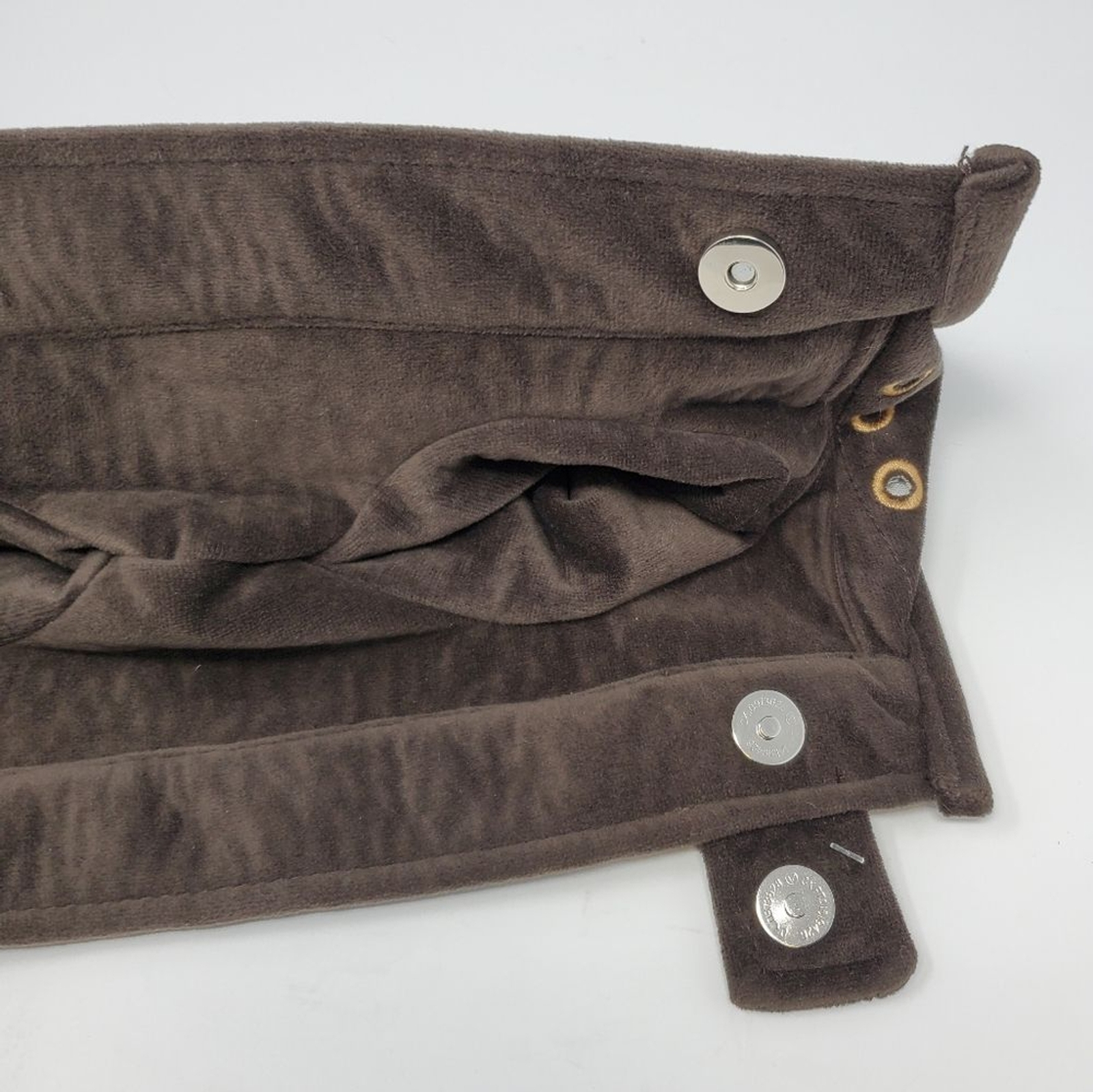 NWT LOVESAC SOFA COUCH ACCESSORY SODASAC BEVERAGE KEEPER BROWN VELOUR