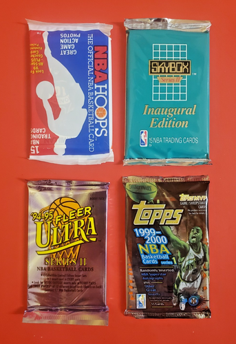 4 NBA Basketball Packs 1999 - 2000 Topps / 1994-95 Fleer Ultra & More & Cards