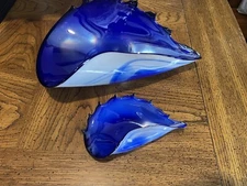 Hand blown glass free form Art. Poland