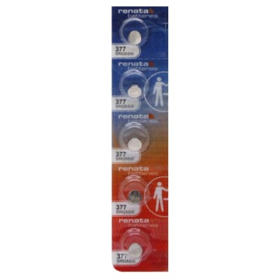 377 Renata SR626SW Battery 5 Pack