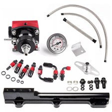 Fuel Rail Pressure Regulator Gauge Hose Line Fpr Kit For Honda Civic D15 D16 D17 Fuel Rail Pressure Regulator Gauge Hose Line Fpr Kit For Honda Civic D15 D16 D17