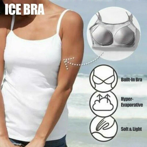 Womens Camisole with Shelf Bra Undershirts Adjustable Strap Cami Tank Top - Picture 6 of 25
