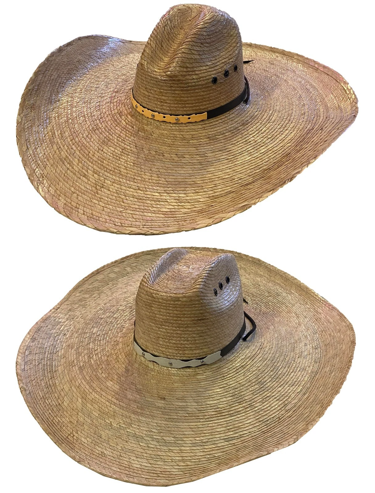 Jumbo Big Brim Palm Straw UV Protection Gardening Outdoor Activities Hat Cap