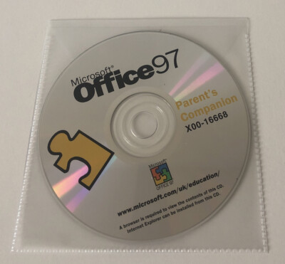 Vintage Rare Microsoft Office 97 Parent s Companion X00-16668 Education