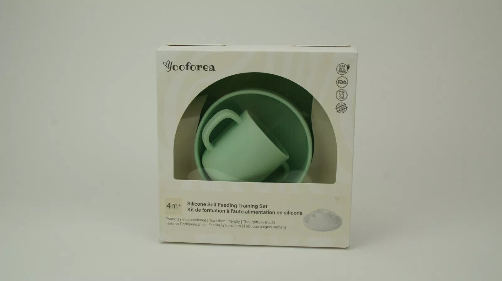 3PACK BABY FEEDING SET-SILICONE SUCTION BOWL PLATE CUP SELF FEEDING TRAINING SET