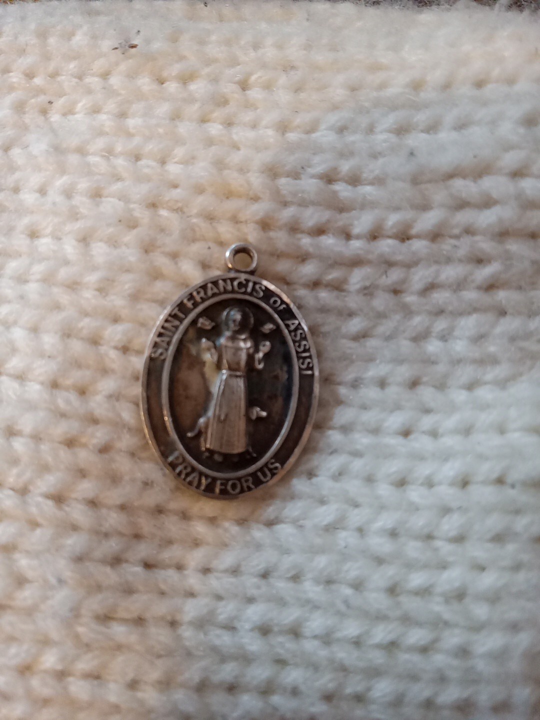 Bliss Sterling Silver Saint Francis of Assisi Pray for us Medal Pendant ...