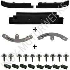 C5 Corvette Front Lower Spoiler Air Dam Bundle W Side Support Mount Hardware