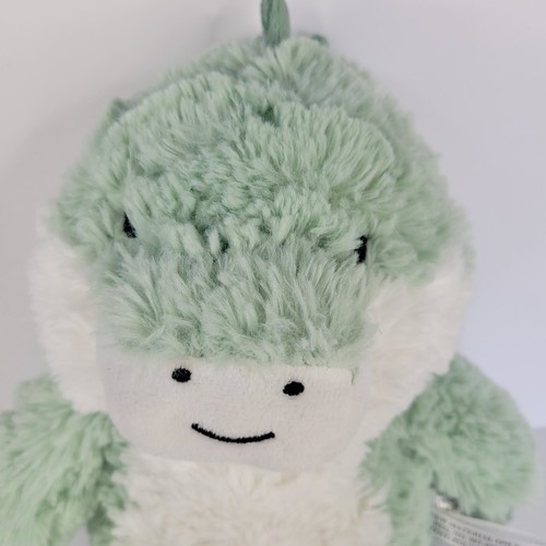 2018 The Peanutshell Rex Dinosaur Plush Stuffed Animal Green White Lovey Toy 12" - Picture 7 of 12