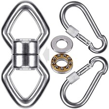 BeneLabel Swing Swivel with 2 Carabiners, 770LB Capacity, Safest Rotational Devi