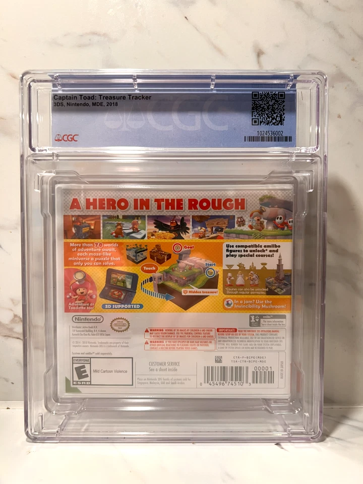 Captain Toad: Treasure Tracker -3DS- Graded Sealed 1st Print CGC Perfect 10 A++ - Image 3 of 3