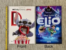 LILO & STITCH / ELIO - 13x19 D/S Mini Poster AMC DOLBY 2025 Disney Pixar