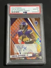 2023 Phoenix #66 SP Justin Jefferson Auto Orange /50 Minnesota Vikings PSA 10