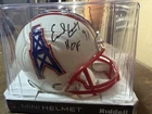 Earl Campbell Signed Houston Oilers Mini Helmet Beckett BAS Auto HOF 91 NFL HOF