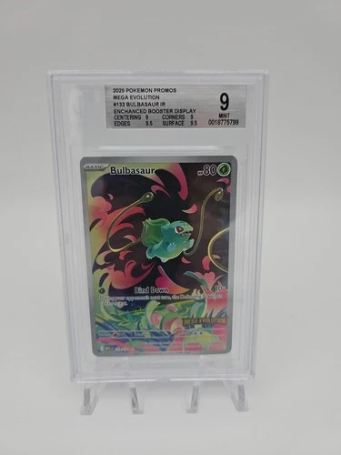 BULBASAUR BGS 9 2025 POKEMON MEGA EVOLUTION #133/132 ILLUSTRATION RARE 947