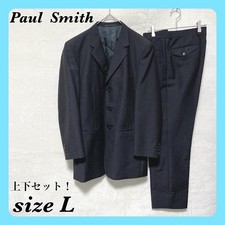 Paul Smith Suit Setup Wool 100 Black L Japan