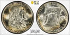 1957 Franklin Half Dollar PCGS MS64 Toned