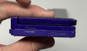 Nintendo 3DS (CTR-001) Midnight Purple w/ 2GB SD Card + NEW CHARGER - WORN