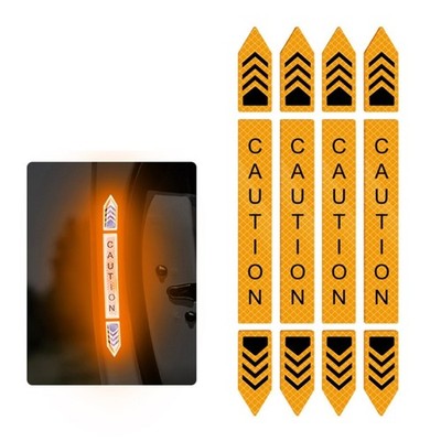 Car Door Reflective Tape Warning Sticker for Night Safety Decorative Enhancement