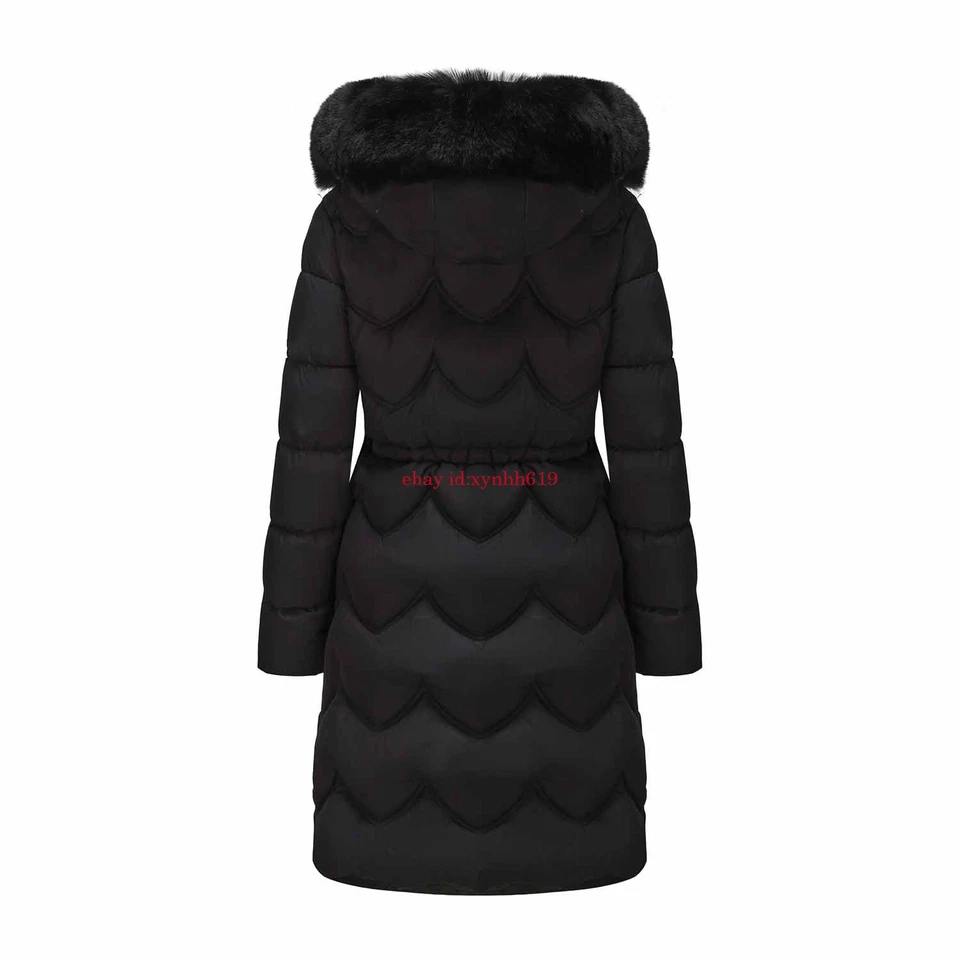 2026 Damen Winter Jacke Stepp Mantel Kapuze Lange Steppjacke Winter parka - Bild 4 von 4