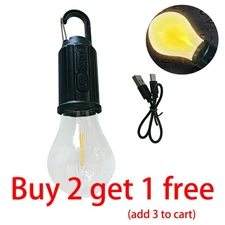 USB Rechargeable LED Bulb Light Portable Outdoor Garden Camping Tent Lamp