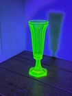 New ListingVintage Uranium Glass Parfait Glass Yellow Vaseline Depression Glass