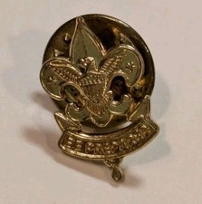 Vintage BSA Boy Scouts of America Tiny Gold T...