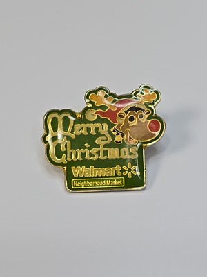 #ad #ad Walmart Lapel Pin Neighborhood Market Merry Christmas $9.00