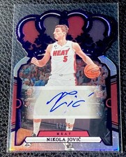 2023-24 Panini Crown Royale Nikola Jovic Autograph Auto Purple /25