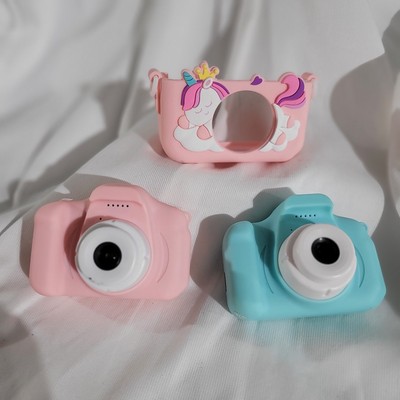 2 Seckton Upgrade Kids Selfie Cameras w/o 32GB SD Card Or Charger Blue and Pink