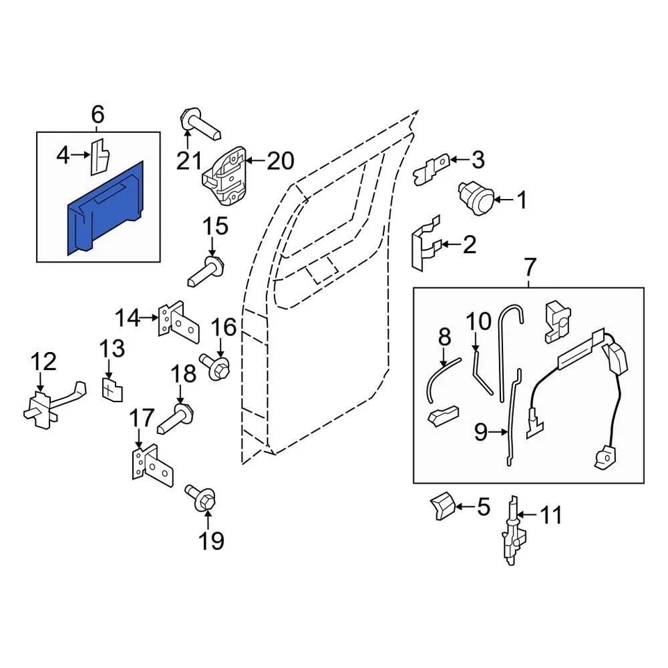For Ford E-250 2003-2008 Ford 6C2Z15434A20AA Rear License Plate Light Panel - Image 2 of 2