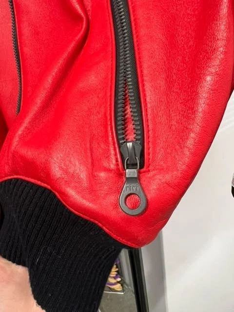 Original Michael Hoban North Beach Leather Biker Jacket  - Image 3 of 4