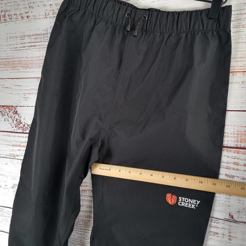 Stoney Creek 青少年 16 码 Webbed 脚裤雨裤黑色 — 第 3/4 张图片