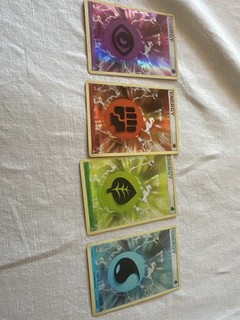 lot 4 cartes énergie holo pokémon ex vintage 2005 2006