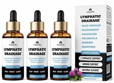 3PK. Lymphatic Drainage Drops - Supplement for Lymphatic Support Detox