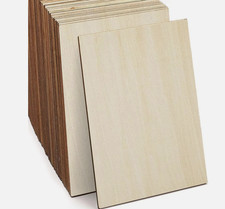 Unfinished Wood, 15 Pack Basswood Sheets for Crafts, Craft Wood Board for House