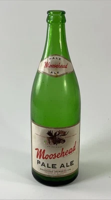 Moosehead Pale Ale Beer Bottle Paper Labels Vintage Canada New Brunswick empty - Image 1 of 4