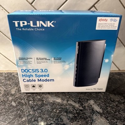 TP-Link TC-7620 DOCSIS 3.0 High Speed Cable Modem   Tested Working