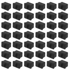 50pcs SFP Port Anti Dust Caps for SFP Dustproof Plug, Black