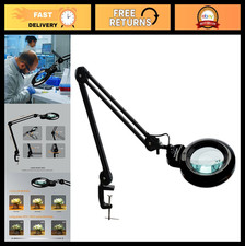Magnifying Desk Lamp with Clamp, 5 20 Diopter, 6" Detachable Lens, 1200 Lumens