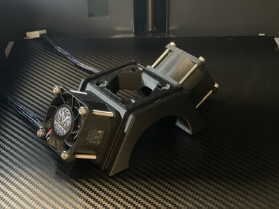 Vortex Mods RC Motor Cooling Fan Dual Mount with hi flow fans XRT 1/5