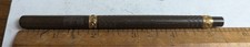 Waterman 2 straight cap vintage fountain pen chased gold fill bands (*)